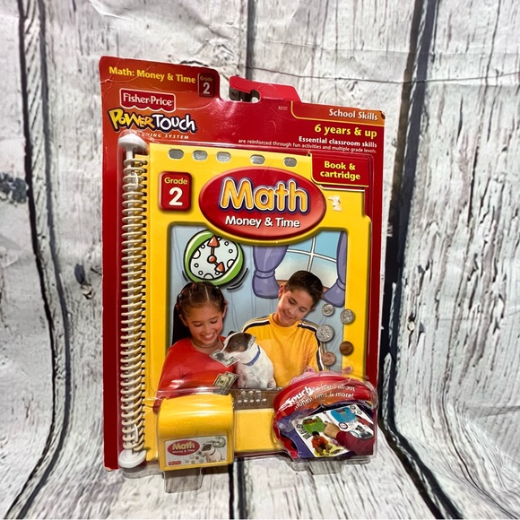 Fisher Price Power Touch - Math - Money & Time - Grade 2 - Book and Cartridge - Picture 6 of 7